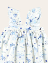 Bonpoint Eleana Island print dress for girls -  | Spazio Pritelli