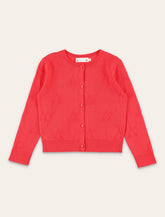 Cardigan rosso Lysia in cotone Bio con ciliegie -  | Spazio Pritelli