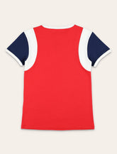 Gucci T Shirt Bambino Bicolore Rosso Bianco Navy Per Ragazzi -  | Spazio Pritelli