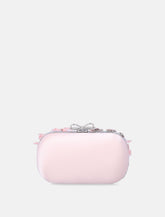 Self-Portrait pink Satin Floral Crystal clutch -  | Spazio Pritelli