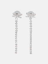 Self-Portrait Crystal Bow Droplet earrings -  | Spazio Pritelli