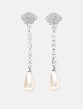 Self-Portrait Bow Pearl Droplet earrings -  | Spazio Pritelli