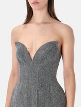 Self-Portrait grey bandeau mini dress -  | Spazio Pritelli