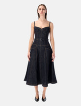 Self-Portrait denim midi dress -  | Spazio Pritelli