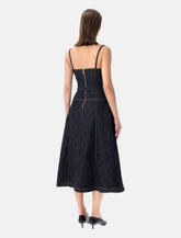 Self-Portrait denim midi dress -  | Spazio Pritelli
