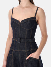 Self-Portrait denim midi dress -  | Spazio Pritelli
