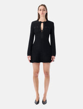 Self-Portrait black sequin knit mini dress -  | Spazio Pritelli