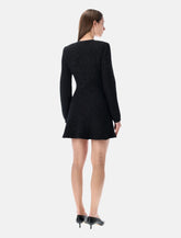 Self-Portrait black sequin knit mini dress -  | Spazio Pritelli