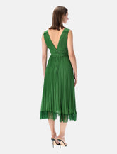 Self-Portrait green chiffon midi dress -  | Spazio Pritelli