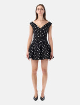Self-Portrait black polka dot mini dress -  | Spazio Pritelli