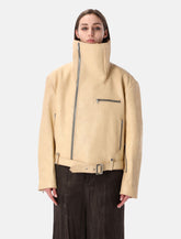 Rick Owens Biker Jumbo Stooges leather jacket -  | Spazio Pritelli