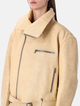 Rick Owens Biker Jumbo Stooges leather jacket -  | Spazio Pritelli