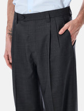 Mfpen Classic wide straight wool trousers -  | Spazio Pritelli