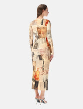 Jean Paul Gaultier "Journal" print long dress -  | Spazio Pritelli