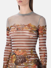 Jean Paul Gaultier marinière mesh long dress -  | Spazio Pritelli