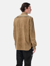 Rick Owens Sumi brown suede Outershirt -  | Spazio Pritelli