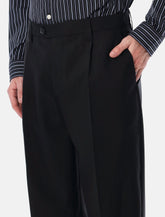 Mfpen Service tropical wool wide trousers -  | Spazio Pritelli