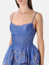 Zimmermann Rebellion silk-linen midi dress -  | Spazio Pritelli