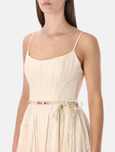 Zimmermann Wanderlust corset midi dress cream -  | Spazio Pritelli