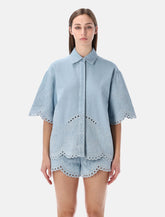 Zimmermann Daylight embroidered denim shirt -  | Spazio Pritelli