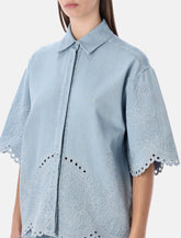 Zimmermann Daylight embroidered denim shirt -  | Spazio Pritelli