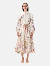 Zimmermann Rebellion floral belted midi dress -  | Spazio Pritelli