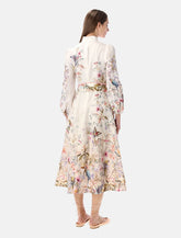 Zimmermann Rebellion floral belted midi dress -  | Spazio Pritelli