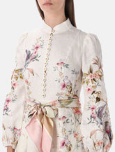Zimmermann Rebellion floral belted midi dress -  | Spazio Pritelli