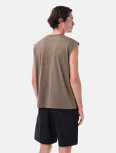 Satisfy MothTech destroyed running muscle tee -  | Spazio Pritelli