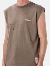 Satisfy MothTech destroyed running muscle tee -  | Spazio Pritelli