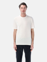 Emporio Armani black intarsia logo t-shirt -  | Spazio Pritelli