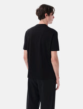 Emporio Armani black intarsia logo t-shirt -  | Spazio Pritelli