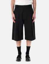Studio Nicholson Fowld cotton-linen shorts -  | Spazio Pritelli