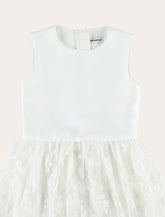 Self-Portrait satin tulle Flower girl's dress -  | Spazio Pritelli