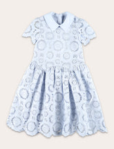 Self-Portrait 3D flower lace girl's dress -  | Spazio Pritelli