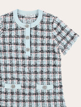 Self-Portrait textured stripe knit girl's dress -  | Spazio Pritelli