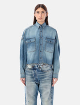 Camicia cropped in denim di R13 -  | Spazio Pritelli