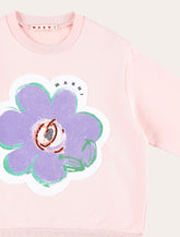 Marni girl's cotton floral sweatshirt -  | Spazio Pritelli