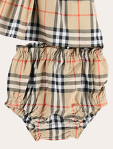 Vestitino Check bloomer in cotone per neonati di Burberry -  | Spazio Pritelli