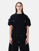 Sacai Crewneck with short sleeves Fleece -  | Spazio Pritelli