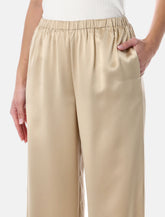 By Malene Birger Cabello satin wide-leg trousers -  | Spazio Pritelli