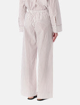 By Malene Birger Cabello striped wide-leg trousers -  | Spazio Pritelli