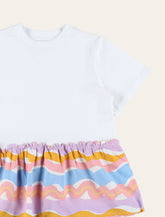 Abito a t-shirt da bambina con stampa Zig-Zag di Stella McCartney Kids -  | Spazio Pritelli