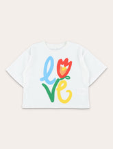 Stella McCartney Kids LOVE graphic T-shirt -  | Spazio Pritelli