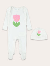 Set pagliaccetto e cappellino Stella McCartney Kids con stampa floreale -  | Spazio Pritelli