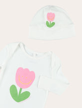 Set pagliaccetto e cappellino Stella McCartney Kids con stampa floreale -  | Spazio Pritelli