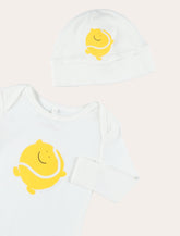 Set pagliaccetto e cappellino Stella McCartney Kids con stampa palline da tennis -  | Spazio Pritelli
