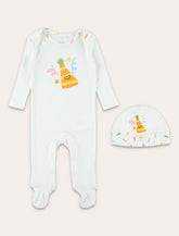 Set pagliaccetto e cappellino Stella McCartney Kids con stampa cappellini -  | Spazio Pritelli
