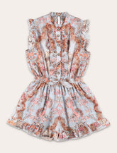 Zimmermann cotton Daylight kid's frill playsuit -  | Spazio Pritelli