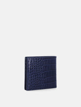 Tom Ford portafoglio in pelle effetto coccodrillo blu -  | Spazio Pritelli